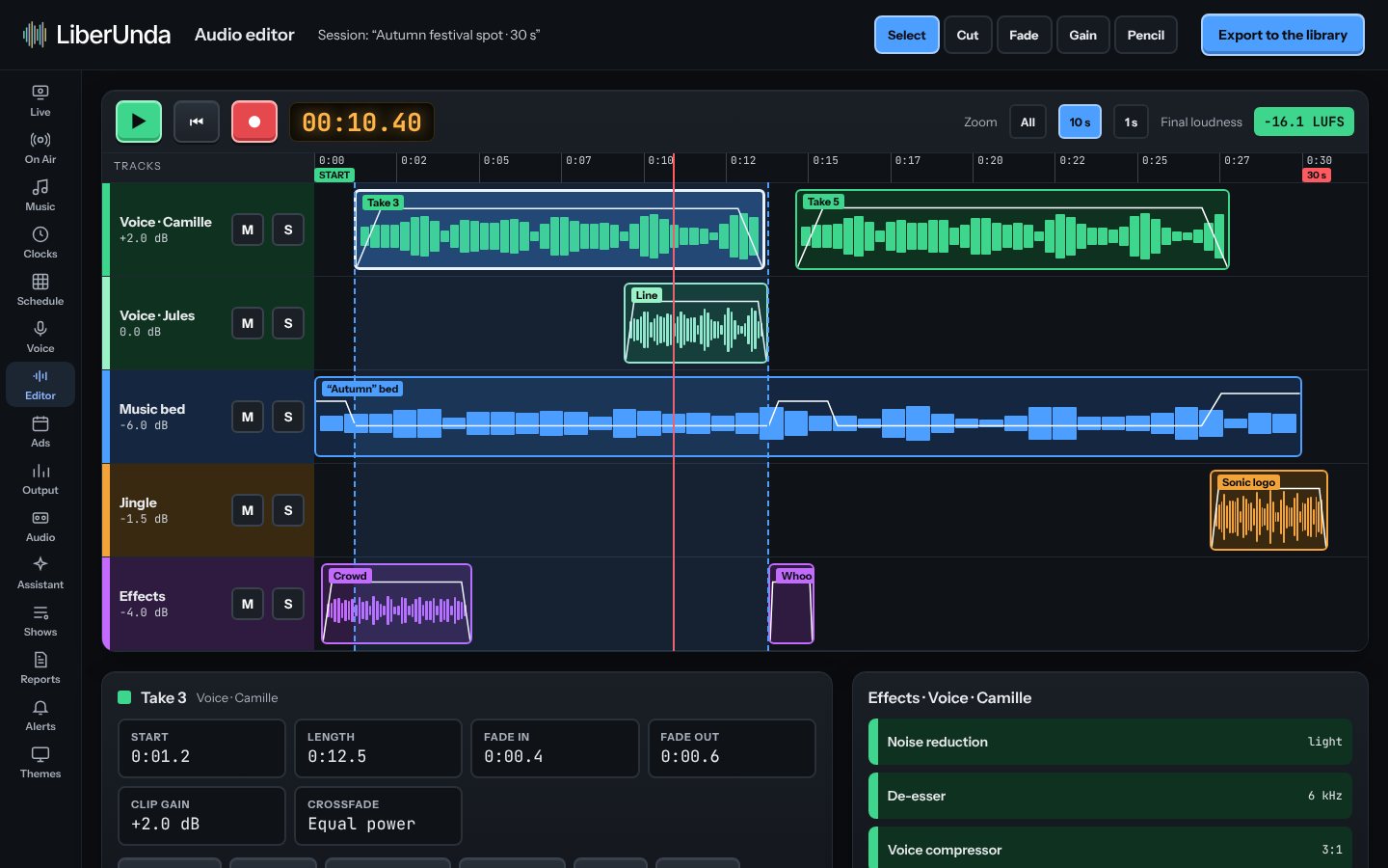 Audio editor
