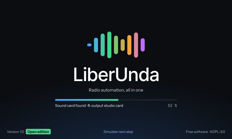 LiberUnda launch screen